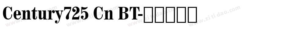 Century725 Cn BT字体转换